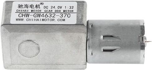 CHW4632-370 DC 6v 12v 24V Reduction Gearbox Worm Gear Motor for Smart Equipment Power Off self-Locking Motor(Ratio 200,DC 12V B-6) in Saudi Arabia