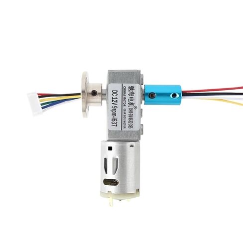 CHW-GW4632-385 DC12V 9 دورة في الدقيقة سرعة منخفضة عالية 8 مم قطر العمود من خلال محرك تروس دودة العمود (الحزمة B) in Kuwait