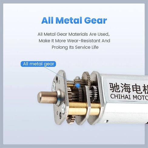 CHF-GM12-N20VA CW/CCW Steel Carbon DC3.6V 215rpm/183rpm N20 Motor for Screwdriver(DC3.6V i124 215rpm) in Saudi Arabia