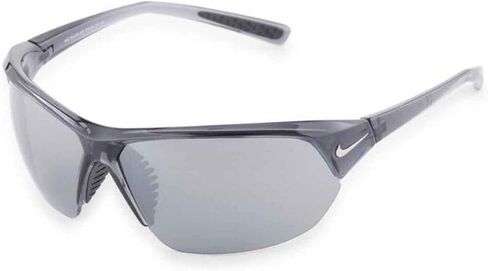 Nike EV1125-010 Skylon Ace Sunglasses Shiny Anthracite/Black Frame Color, Grey with Silver Mirror Lens Tint in Saudi Arabia