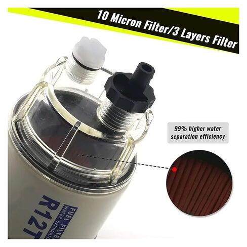R12T Fuel Water Separator Turbo Engine Filter NPT ZG1/4-19 for 140R 120AT S3240 NPT ZG1/4-19 R12S R12P in Kuwait
