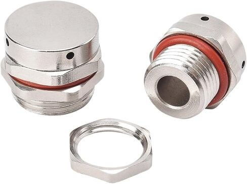 Waterproof Air Vent Valves 1PCS With Nut Metal Waterproof Vent Plug M5-M20 Nickel Plated Brass Screw(M18X1.5) in Saudi Arabia