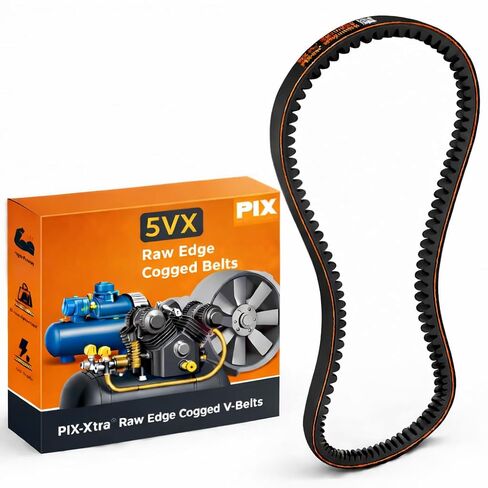 PIX V-Belt 5VX1030 Raw Edge Cogged - 5/8 X 103in OC, Power Transmission Belt for Compressors, Pumps, Fans, Vacuum Pumps, Blowers, Generators, Heat Exchangers, and Industrial Drives in Saudi Arabia