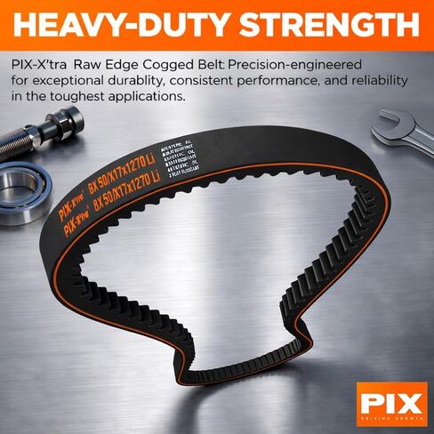 PIX V-Belt 5VX1030 Raw Edge Cogged - 5/8 X 103in OC, Power Transmission Belt for Compressors, Pumps, Fans, Vacuum Pumps, Blowers, Generators, Heat Exchangers, and Industrial Drives in Saudi Arabia