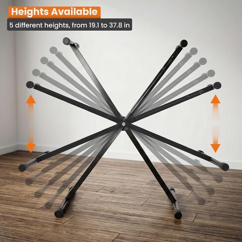 حامل لوحة مفاتيح Single-X، حامل بيانو قابل للتعديل، حامل موسيقى لبيانو كهربائي 54-88 مفتاح، حامل بيانو رقمي مع أشرطة قابلة للقفل، (6 ارتفاعات قابلة للتعديل)، أسود in Kuwait