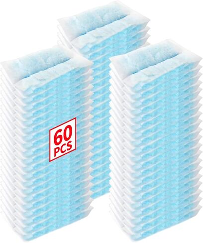 Disposable Microfiber Feather Duster Refills, Multi-Surface Duster Compatible with Swiffer Dusters Handle, 60 Count, Unscented in Saudi Arabia