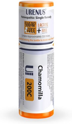 Chamomilla 30C Sugar Free Lactose Free Homeopathic Remedy 110 Pellets, Urenus in Saudi Arabia