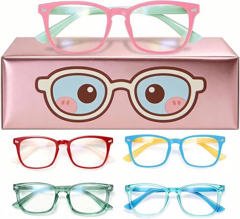 CHEERS DEVICES Toddler Blue Light Glasses for Kids Boys Girls, Computer Glasses Frame and Anti-Glare (Age 2-6) in Saudi Arabia