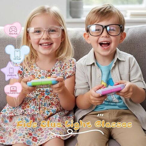 CHEERS DEVICES Toddler Blue Light Glasses for Kids Boys Girls, Computer Glasses Frame and Anti-Glare (Age 2-6) in Saudi Arabia