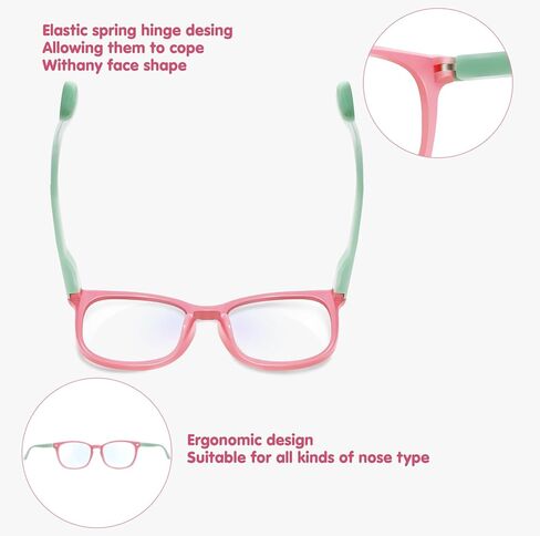 CHEERS DEVICES Toddler Blue Light Glasses for Kids Boys Girls, Computer Glasses Frame and Anti-Glare (Age 2-6) in Saudi Arabia