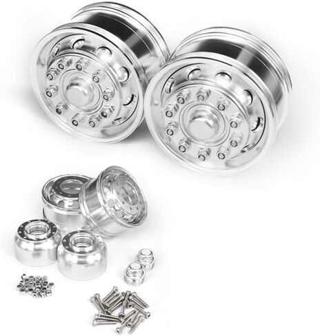 Lesu Front Unpowered Wheel Metal Hub Part B Wide Type 1/14 Rc Tmy Model Tractor Truck in Saudi Arabia