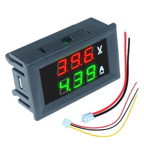 0.28" DC 0-100V 10A Digital Voltmeter Ammeter Dual Display Voltage Detector Current Meter Panel 1Pcs(Green Green) in Saudi Arabia