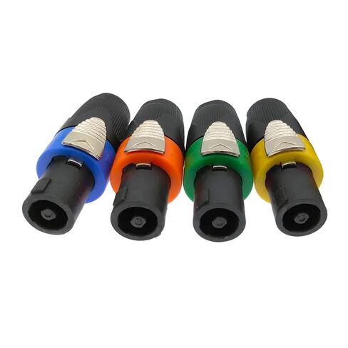 10pcs Speaker Powercon Connector Speakon 4 Pole Male Professional Power Amplifier Connectors(Green) in Saudi Arabia