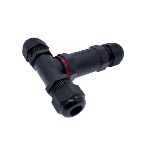 IP68 كابل كهربائي T فرع موصلات 2/3/4/5 دبوس 32A 450 فولت سلك معدني الغدة كم موصل 1 قطعة (T-4) in Saudi Arabia