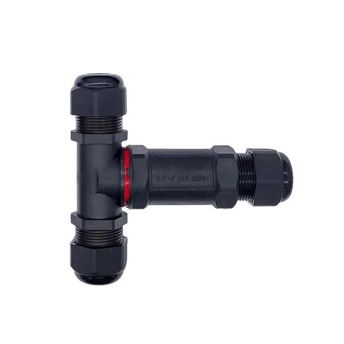 IP68 Electrical Cable T Branch Connectors 2/3/4/5 Pin 32A 450V Line Wire Gland Sleeve Connector 1Pcs(T-4) in Saudi Arabia