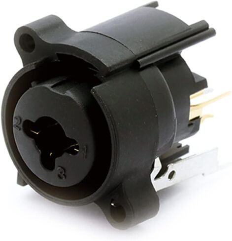 7 PIN Straight Dual Function Audio Connector 6.35mm Jack X L R Socket Female Panel Mount Chassis Connector Terminal 10Pcs in Saudi Arabia