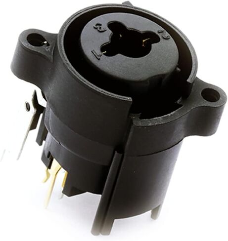 7 PIN Straight Dual Function Audio Connector 6.35mm Jack X L R Socket Female Panel Mount Chassis Connector Terminal 10Pcs in Saudi Arabia
