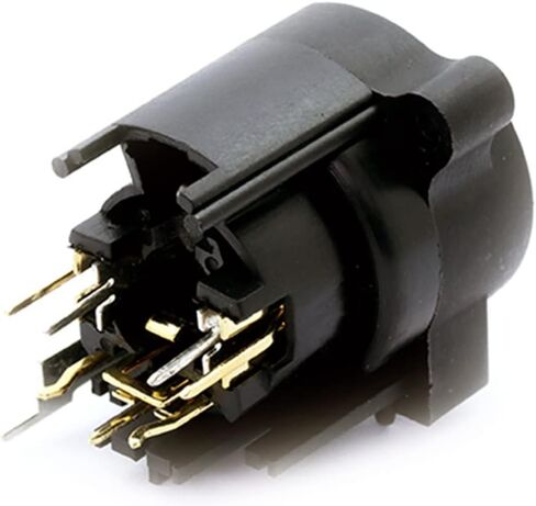 7 PIN Straight Dual Function Audio Connector 6.35mm Jack X L R Socket Female Panel Mount Chassis Connector Terminal 10Pcs in Saudi Arabia