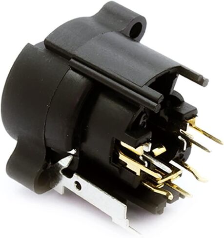 7 PIN Straight Dual Function Audio Connector 6.35mm Jack X L R Socket Female Panel Mount Chassis Connector Terminal 10Pcs in Saudi Arabia