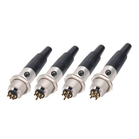 10Sets/lot Mini XLR 3 4 5 6 Pin Female Plug+ Male Socket Small XLR Audio Microphone MIC Adapter Soldering Wire Connector(10xM 10xF 3P-03) in Saudi Arabia