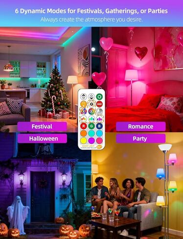 ILC LED Light Bulb 85W Equivalent, Color Changing Light Bulbs 2700K Warm White, Remote Control RGB 6 Modes, Timing, Sync, Dimmable E26 Screw Base (2 Pack) in Saudi Arabia