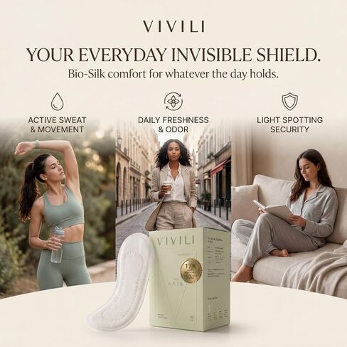 pH 4.5 Daily Panty Liners Long 6" (50 Count) — 17x Drier Than Cotton, Plant-Based Bio-Silk for Discharge & Sweat | Ultra Thin Breathable Liners, Hypoallergenic & Unscented for Sensitive Skin in Saudi Arabia