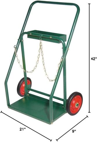 Arc Union Dual Welding Cylinder Cart 10" Solid rubber wheels oxygen acetylene cart in Saudi Arabia