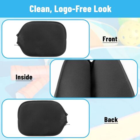 2 Pcs Pickleball Paddle Covers, Universal Case Size Racket Sleeve Paddle Storage Bag Compatible with Most USAPA Standard and Elongated Pickball Paddles in Saudi Arabia