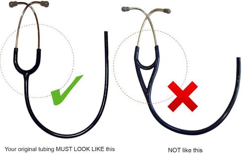 (سماعة الطبيب بكلتا الأذنين) أنبوب بديل من ريلاينس ميديكال يناسب سماعة الطبيب Littmann® Classic III - TUBING (أزرق داكن) in Kuwait