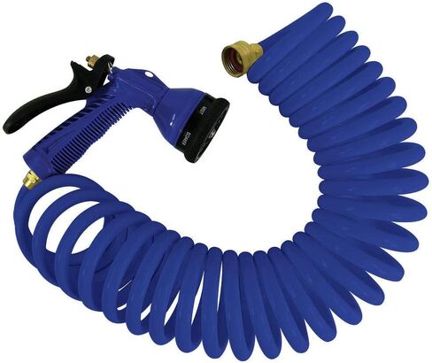 Whitecap 25' Blue Coiled Hose w/Adjustable Nozzle in Saudi Arabia