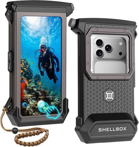 Underwater Snorkeling Phone case for iPhone and Samsung with Touchscreen, Waterproof and Snorkeling Compatible for iPhone 16 15 14 13 12 11 Pro Max/XS/X Samsung Galaxy (Blue, 4TH 33FT) in Kuwait