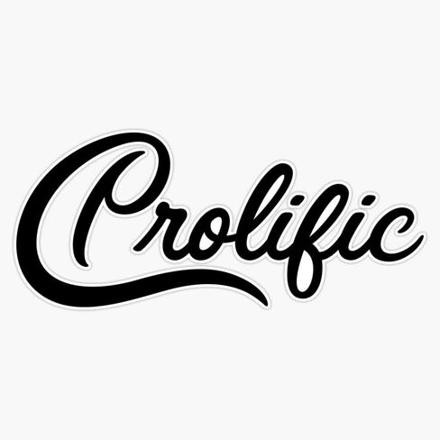 Prolific Script for Entrepreneurs Who Hussle Sticker Bumper Sticker Vinyl Decal 5" in Saudi Arabia