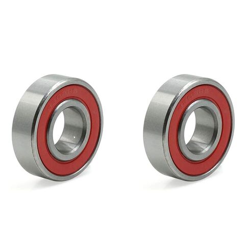 uxcell 2pcs 6203RS 17x40x12mm Red Rubber Sealed Deep Groove Ball Roller Bearings in Saudi Arabia