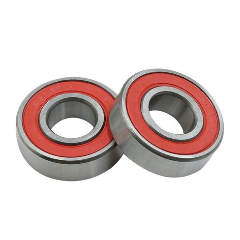 uxcell 2pcs 6203RS 17x40x12mm Red Rubber Sealed Deep Groove Ball Roller Bearings in Saudi Arabia