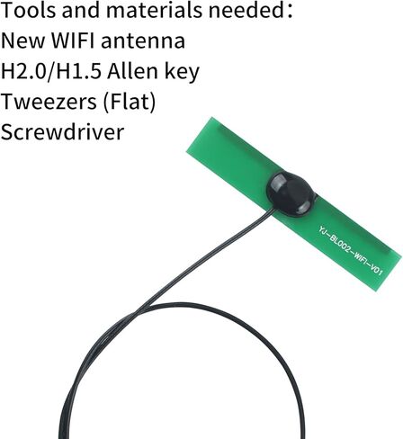 استبدال هوائي Wi-Fi (3 قطع) لـ BambuLab P1P/P1S/X1/X1C/A1/A1 Mini/5M Pro: لوحة محول PCB مع كابل - تعزيز طباعة الإشارات اللاسلكية ملحقات الطابعة ثلاثية الأبعاد in Saudi Arabia