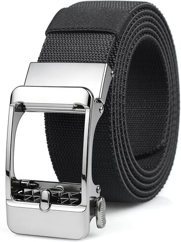 Men's Elastic Tactical Belt, Golf Work Ratchet Belt, Outdoor Nylon Casual Cuttable Belt in Saudi Arabia