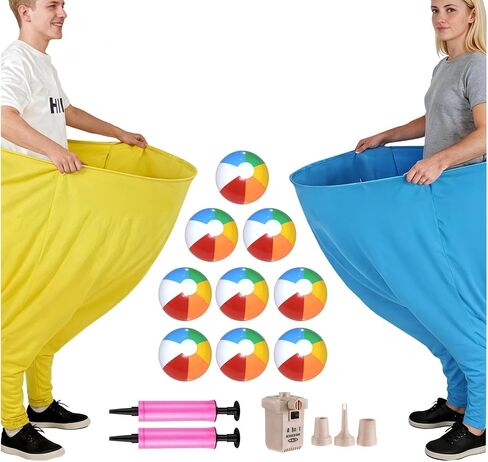 مجموعة ألعاب Granny Pants Yard، ألعاب Granny Pants Family للحفلات الخارجية، سراويل كبيرة الحجم مع كرات نطاطة ومضخة هواء كهربائية، ألعاب الرمي في الهواء الطلق للكبار في ساحة اللعب وحفلات أعياد الميلاد ولم شمل الأسرة in Kuwait