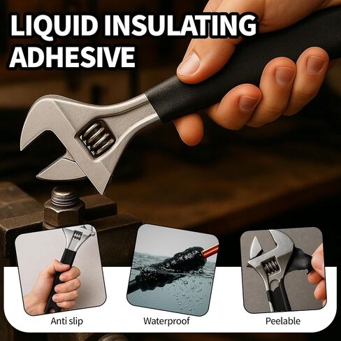 مطاط سائل، طلاء مطاطي سائل أسود قابل للنزع، مقاوم للماء، مرن، مسامي، مناسب لإصلاح الأدوات بنفسك (5.3 أونصة) in Kuwait