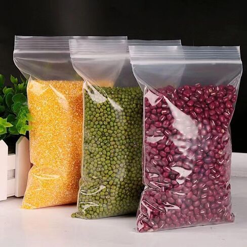 100pcs Clear Small Plastic Zipper Bags, Resealable for Travel, Storage, Packaging - Self Sealing Plastic Bags (4.72" x 7") in Saudi Arabia