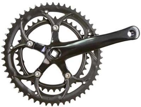 Sunlite Alloy Double Crankset, 170mm x 53-39t, Black in Saudi Arabia