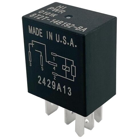 3 عبوات 8T2T-14B192-BA Relay - 40A 12VDC 5-Pin SPDT Automotive Relay - متوافق مع مركبات مختارة من Ford/Lincoln (لـ F-150، Navigator) - يعمل على إصلاح المصابيح الأمامية ومضخة الوقود ورموز P0699/P0230 in Saudi Arabia