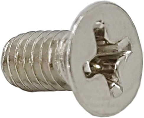 FixtureDisplays® 100PK M3 X 5mm Pitch 0.5mm - Phillips Flat Head Machine Screw (Countersunk) Carbon Steel Nickel Plated Cross Recessed 302001-NPF in Saudi Arabia
