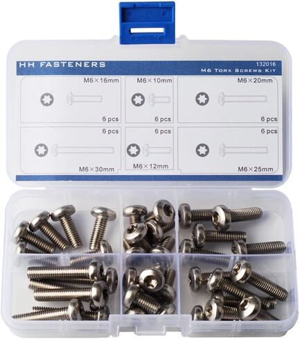 M6 (قطر الخيط. 6 مم) براغي آلة Torx Pan Head (عبوة 36 قطعة) in Kuwait