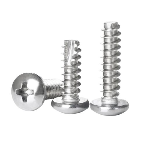 50-100 قطعة M2 M2.3 M2.6 M3 M3.5 M4 304 الفولاذ المقاوم للصدأ الصليب جولة رئيس قطع الذيل السحابات المسمار عموم رئيس PT المسمار مسامير معدنية (M2.6x5mm-50pcs) in Kuwait