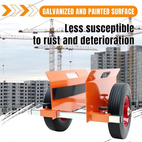 SST Heavy Duty Panel Dolly 1100LBS Capacity, Adjustable Drywall Mover & Door Cart for Slab, Wood Panels, Sheet Material Handling in Garage Warehouse Construction (Orange Black) in Kuwait