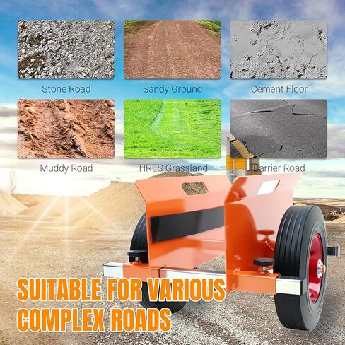 SST Heavy Duty Panel Dolly 1100LBS Capacity, Adjustable Drywall Mover & Door Cart for Slab, Wood Panels, Sheet Material Handling in Garage Warehouse Construction (Orange Black) in Kuwait