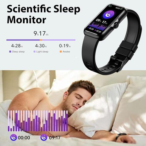 جهاز تتبع اللياقة البدنية مع معدل ضربات القلب المستمر على مدار 24 ساعة طوال أيام الأسبوع، مراقب الأكسجين في الدم، ساعة ذكية مع مراقب النوم، IP68 مقاوم للماء، عداد الخطوات للنساء والرجال in Kuwait
