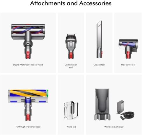 Dyson V15 Detect Cordless Stick Vaccum, Yellow/Nickel (Renewed) in Saudi Arabia