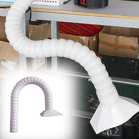 Universal Fume Extraction Arm - 8/6/4/2 Inch Duct Hose for Beauty Salon, Laboratory, Articulated Tubing with Nozzle (110mm OD, 1m Length) - Efficient Smoke Removal Solut in Saudi Arabia