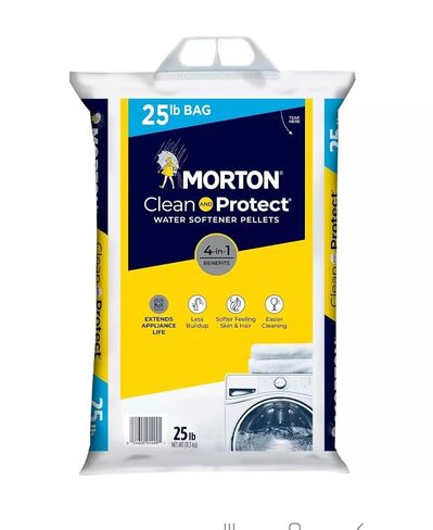 Morton Salt Clean and Protect Water Softener Salt Pellets, 25 LBs Bag (Pack-4) in Saudi Arabia